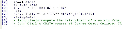 [Clark Determinant]